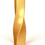 Tall Vase On Floor, 16.34" Twisted Geometric Flower Vase for Home, Living Room, Flower Centerpieces, Shelf, Table, Decor, Creative Unique Decorative Vase