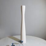 Ceramic Vase - 20" Tall White Floor Vase for Decor Living Room,Modern Minimalist Slender Vase for Flowers,Branches and Dried Flowers,Skinny Long Vases for Decorative Fireplace Bedroom Kitchen