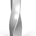 Tall Vase On Floor, 16.34" Twisted Geometric Flower Vase for Home, Living Room, Flower Centerpieces, Shelf, Table, Decor, Creative Unique Decorative Vase