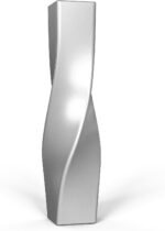 Tall Vase On Floor, 16.34" Twisted Geometric Flower Vase for Home, Living Room, Flower Centerpieces, Shelf, Table, Decor, Creative Unique Decorative Vase