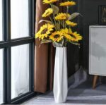Ceramic Large Floor Vase,  White 24" Tall Flower Vase Decorative Vases for Living Room Modern Home Decor Office Bedroom Kitchen Wedding House Décor, Gift for Wedding Housewarming - Image 2