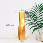 Tall Vase On Floor, 16.34" Twisted Geometric Flower Vase for Home, Living Room, Flower Centerpieces, Shelf, Table, Decor, Creative Unique Decorative Vase - Image 2