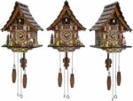 Cuckoo Clock for Wall Art: 12 Melodies, Volume Control, Night Mode, Germany Style Black Forest Retro Traditional Handcrafted Wooden House Home Decor, Gifts for Family (8.75 X 23inch) - Image 2